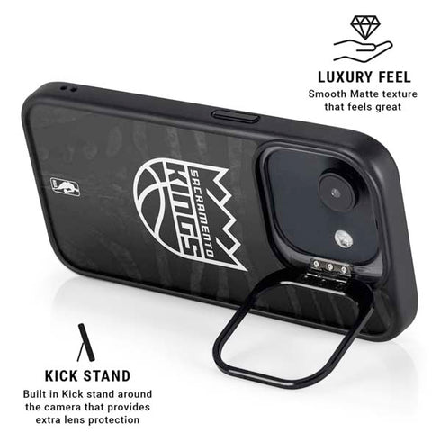 NBA Sacramento Kings Animal Print iPhone 16e Kickstand Case