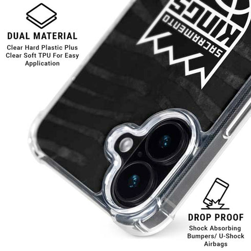 NBA Sacramento Kings Animal Print iPhone 17 Clear Case