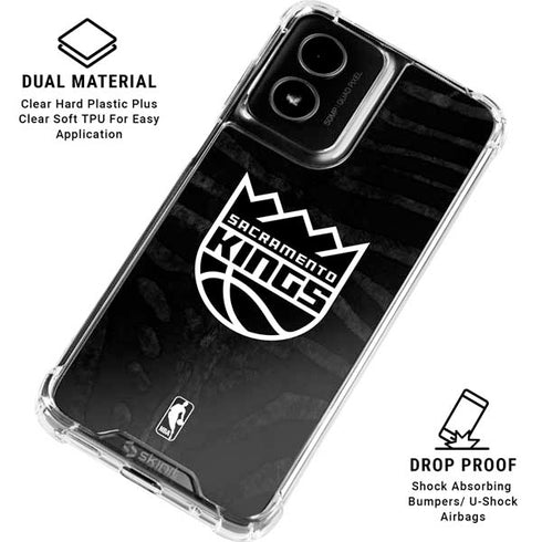NBA Sacramento Kings Animal Print Moto G Power 5G (2024) Clear Case