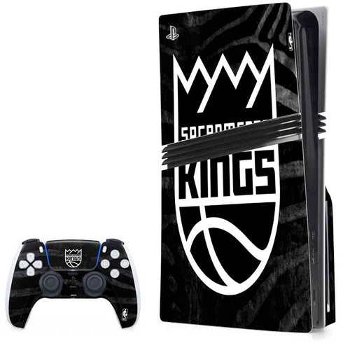 NBA Sacramento Kings Animal Print PS5 Pro Disk Bundle Skin