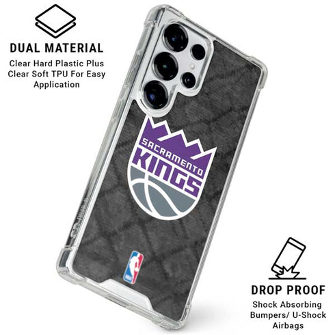 NBA Sacramento Kings Blast Rust Galaxy S25 Ultra Clear Case