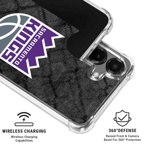 NBA Sacramento Kings Blast Rust Galaxy S26 Plus Clear Case