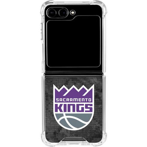 NBA Sacramento Kings Blast Rust Galaxy Z Flip6 Clear Case