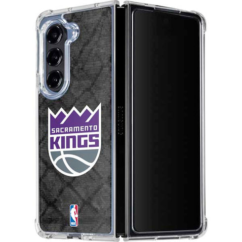 NBA Sacramento Kings Blast Rust Galaxy Z Fold5 5G Clear Case