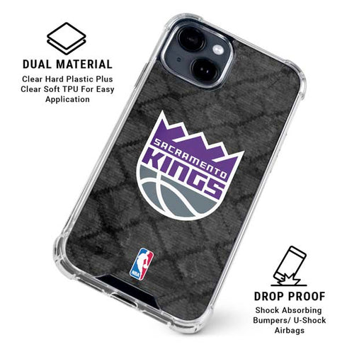 NBA Sacramento Kings Blast Rust iPhone 15 Clear Case