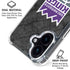 NBA Sacramento Kings Blast Rust iPhone 16 Plus Clear Case