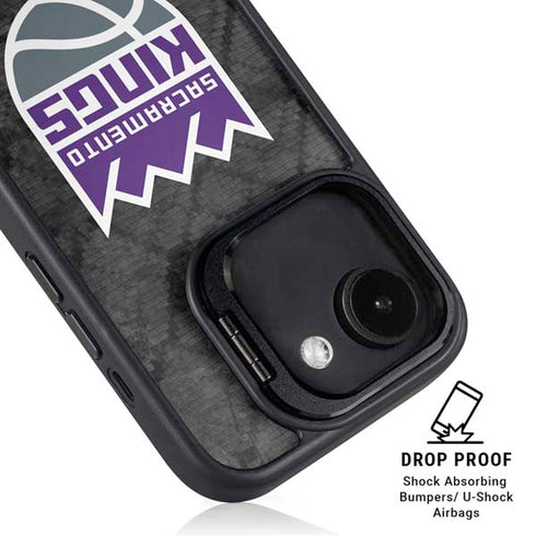 NBA Sacramento Kings Blast Rust iPhone 16e Kickstand Case