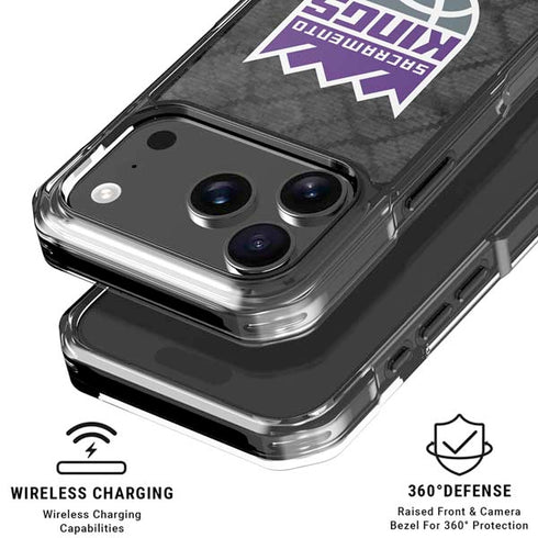 NBA Sacramento Kings Blast Rust iPhone 18 Pro Clear Case