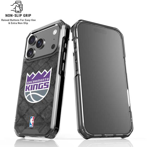 NBA Sacramento Kings Blast Rust iPhone 18 Pro Clear Case