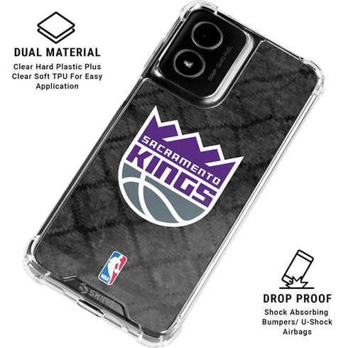 NBA Sacramento Kings Blast Rust Moto G Power 5G (2024) Clear Case