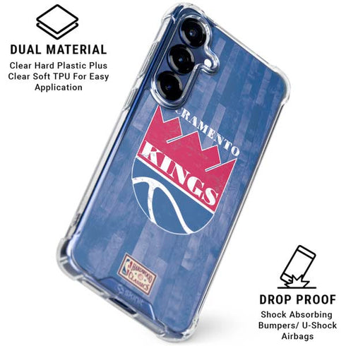 NBA Sacramento Kings Hardwood Classics Galaxy S25 Plus Clear Case