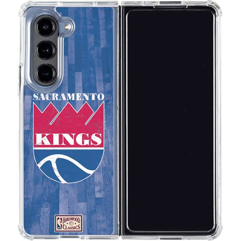 NBA Sacramento Kings Hardwood Classics Galaxy Z Fold5 5G Clear Case