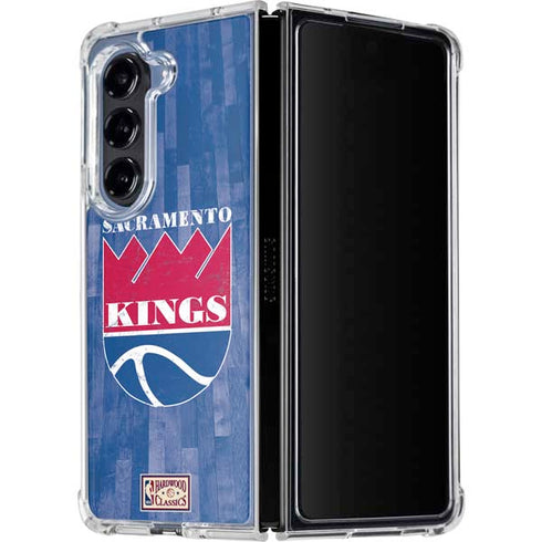 NBA Sacramento Kings Hardwood Classics Galaxy Z Fold5 5G Clear Case