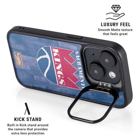 NBA Sacramento Kings Hardwood Classics iPhone 14 Plus Kickstand Case