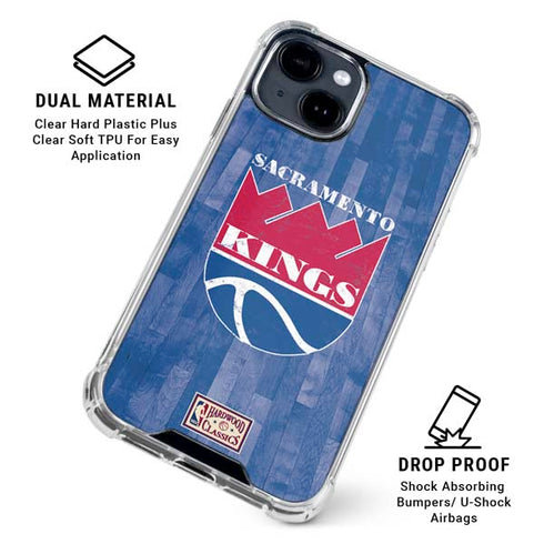 NBA Sacramento Kings Hardwood Classics iPhone 15 Clear Case