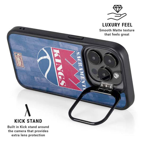 NBA Sacramento Kings Hardwood Classics iPhone 15 Pro Max Kickstand Case