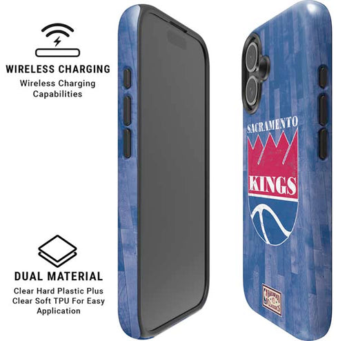 NBA Sacramento Kings Hardwood Classics iPhone 16 Magsafe Impact Case