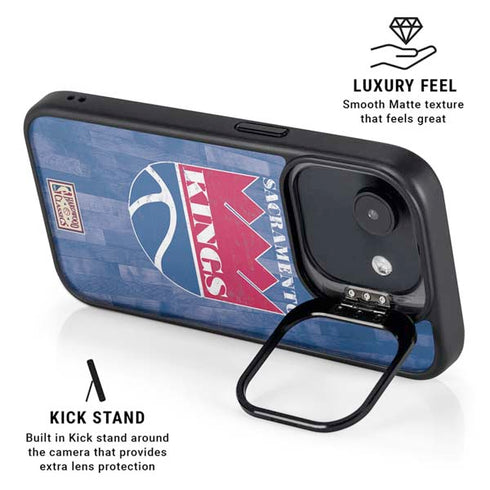 NBA Sacramento Kings Hardwood Classics iPhone 16e Kickstand Case