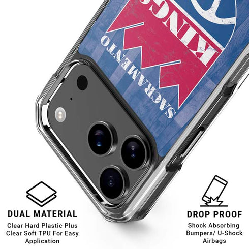NBA Sacramento Kings Hardwood Classics iPhone 18 Pro Clear Case