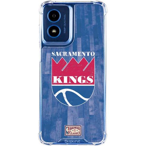 NBA Sacramento Kings Hardwood Classics Moto G 5G (2024) Clear Case