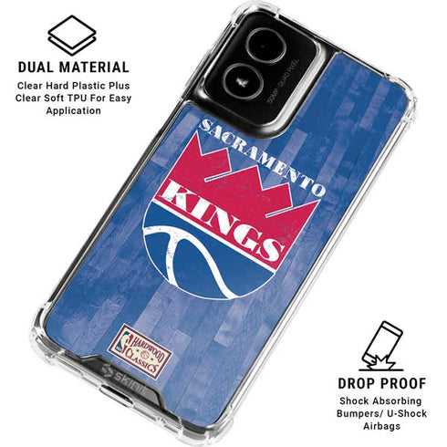 NBA Sacramento Kings Hardwood Classics Moto G Power 5G (2024) Clear Case