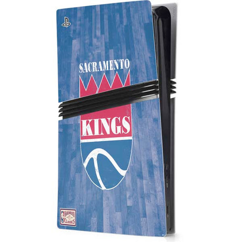NBA Sacramento Kings Hardwood Classics PS5 Pro Console Skin