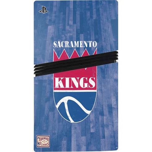 NBA Sacramento Kings Hardwood Classics PS5 Pro Console Skin