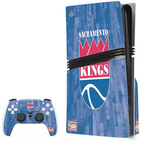 NBA Sacramento Kings Hardwood Classics PlayStation PS5 Skins
