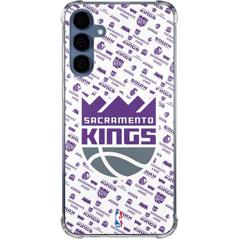 NBA Sacramento Kings History Logo Blast Galaxy A55 5G Clear Case