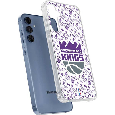 NBA Sacramento Kings History Logo Blast Galaxy A55 5G Clear Case