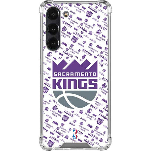 NBA Sacramento Kings History Logo Blast Galaxy S24 FE Clear Case