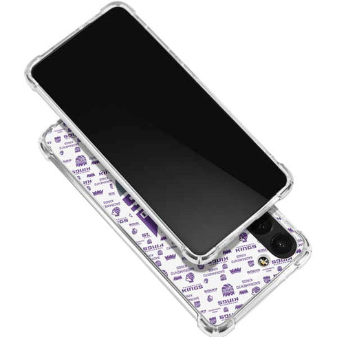 NBA Sacramento Kings History Logo Blast Galaxy S24 FE Clear Case