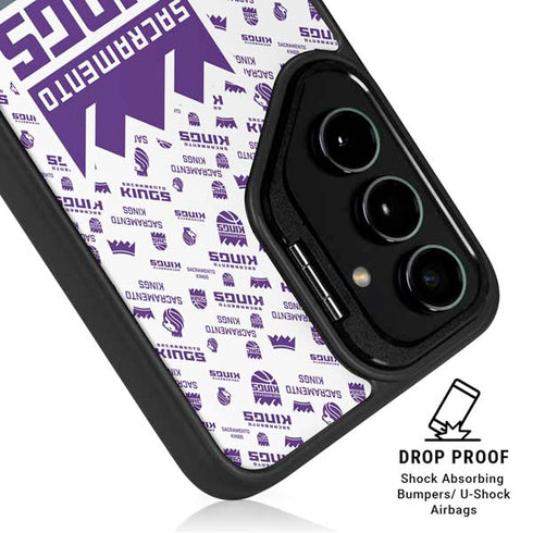 NBA Sacramento Kings History Logo Blast Galaxy S25 Ultra Kickstand Case