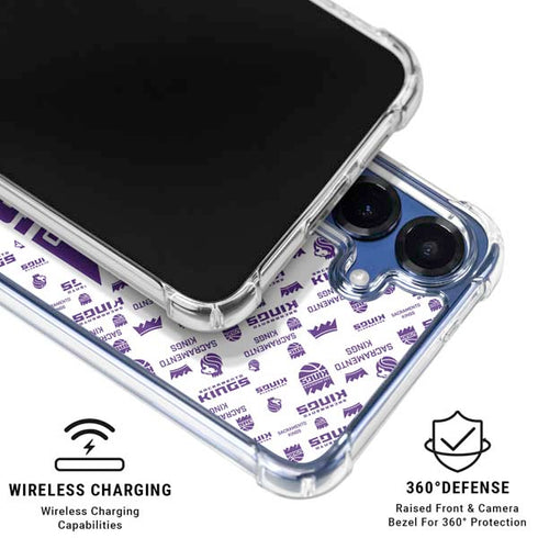 NBA Sacramento Kings History Logo Blast Galaxy S25 Plus Clear Case