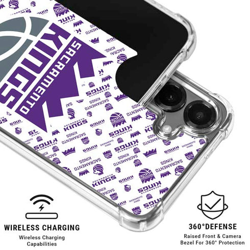 NBA Sacramento Kings History Logo Blast Galaxy S26 Clear Case