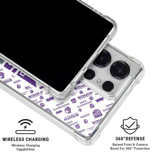 NBA Sacramento Kings History Logo Blast Galaxy S26 Ultra Clear Case