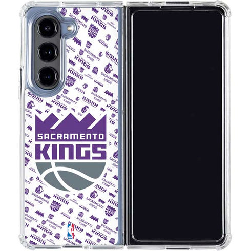 NBA Sacramento Kings History Logo Blast Galaxy Z Fold5 5G Clear Case