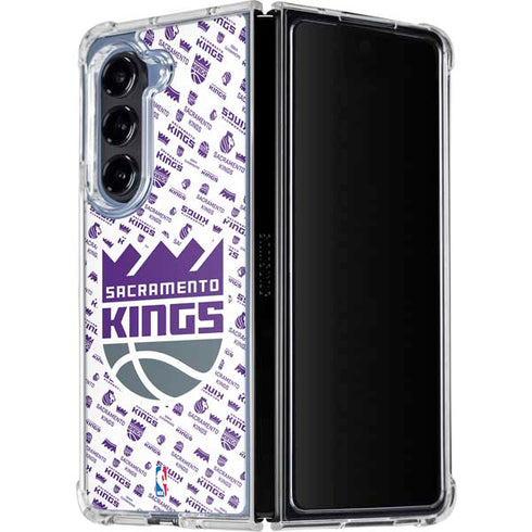 NBA Sacramento Kings History Logo Blast Galaxy Z Fold5 5G Clear Case