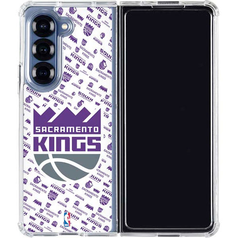 NBA Sacramento Kings History Logo Blast Galaxy Z Fold6 Clear Case