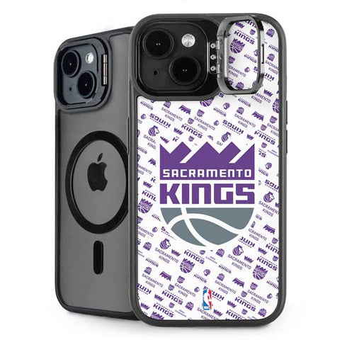 NBA Sacramento Kings History Logo Blast iPhone 14 Kickstand Case