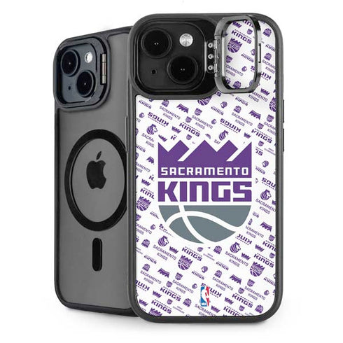 NBA Sacramento Kings History Logo Blast iPhone 14 Plus Kickstand Case