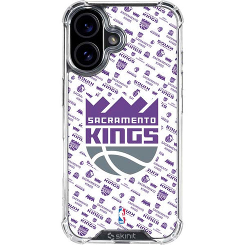NBA Sacramento Kings History Logo Blast iPhone 16 Clear Case