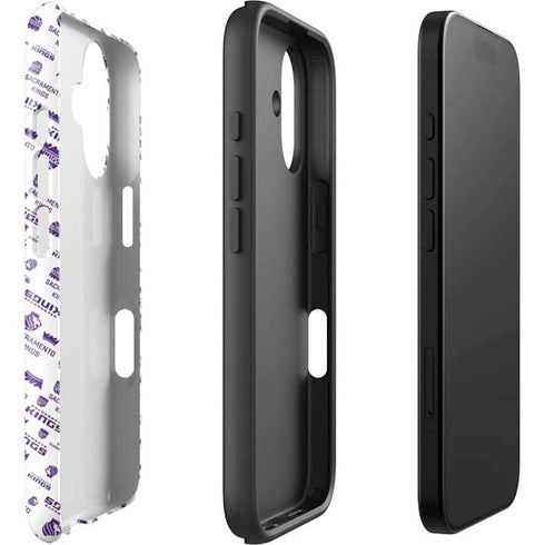 NBA Sacramento Kings History Logo Blast iPhone 16 Impact Case