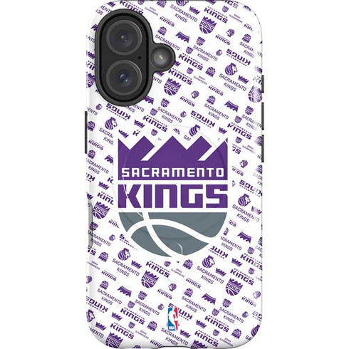 NBA Sacramento Kings History Logo Blast iPhone 16 Magsafe Impact Case
