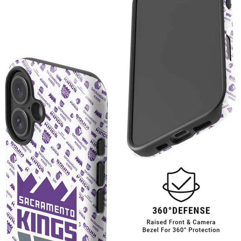 NBA Sacramento Kings History Logo Blast iPhone 16 Magsafe Impact Case