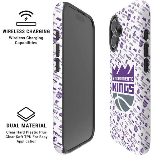NBA Sacramento Kings History Logo Blast iPhone 16 Magsafe Impact Case