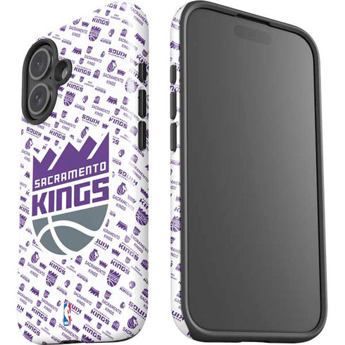 NBA Sacramento Kings History Logo Blast iPhone 16 Plus Impact Case