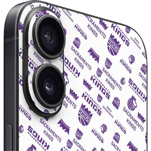 NBA Sacramento Kings History Logo Blast iPhone 16 Plus Skin