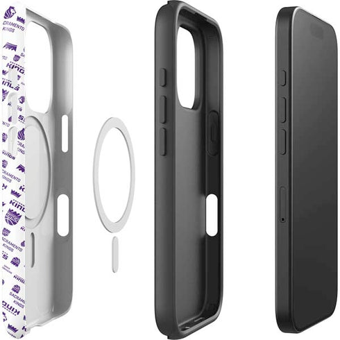 NBA Sacramento Kings History Logo Blast iPhone 16 Pro Magsafe Impact Case