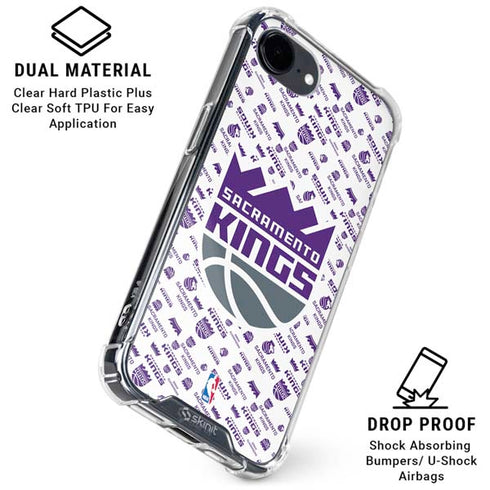 NBA Sacramento Kings History Logo Blast iPhone 16e Clear Case